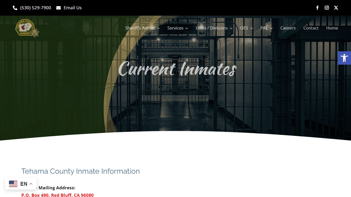 Tehama County Inmates - Jail Division - Tehama County Sheriff’s Office