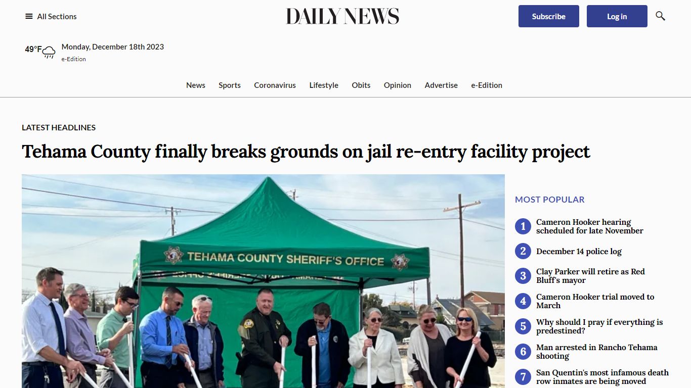 Tehama County finally breaks grounds on jail re-entry facility project ...